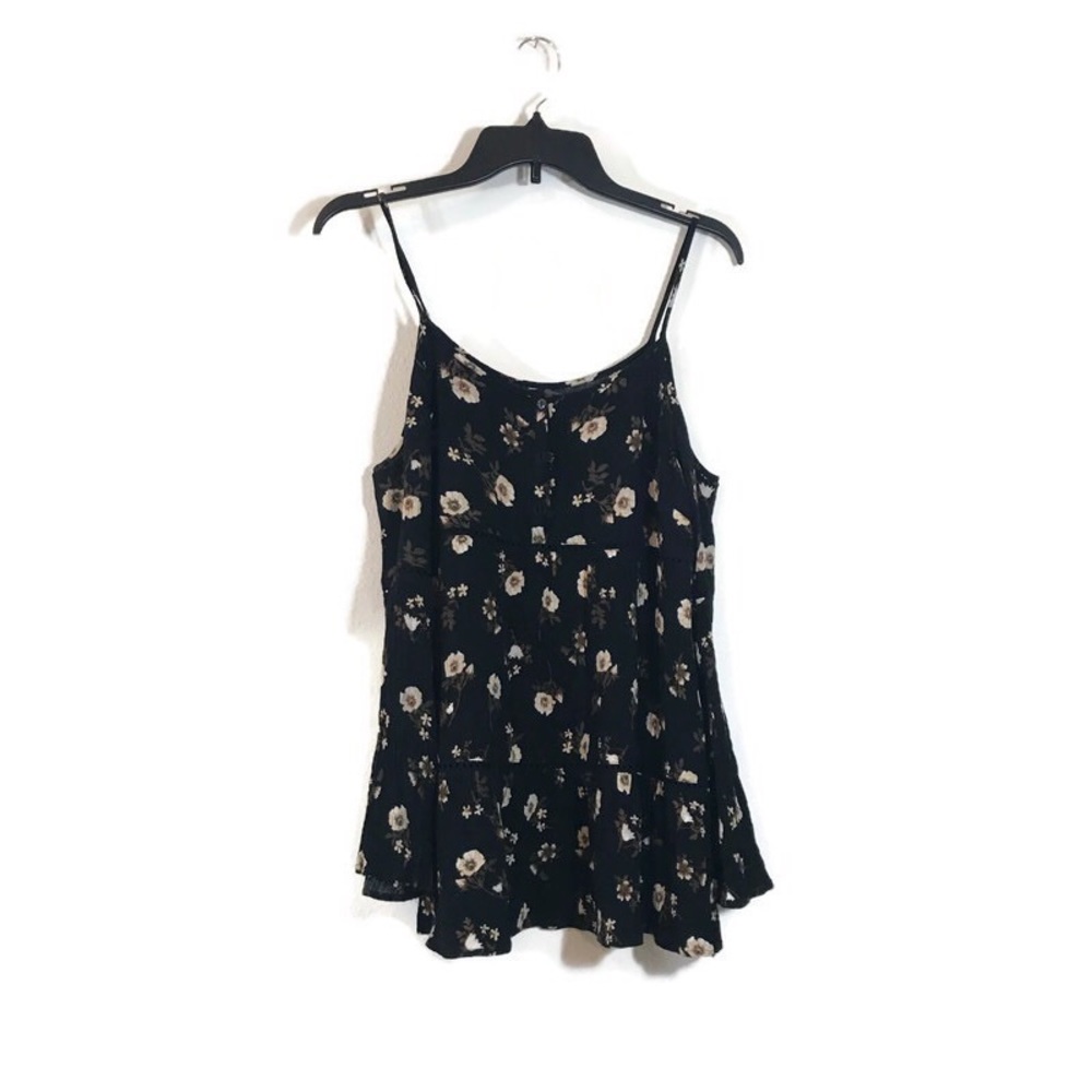 KENDALL + KYLIE black floral long sleeve shirt - Picture 5 of 5
